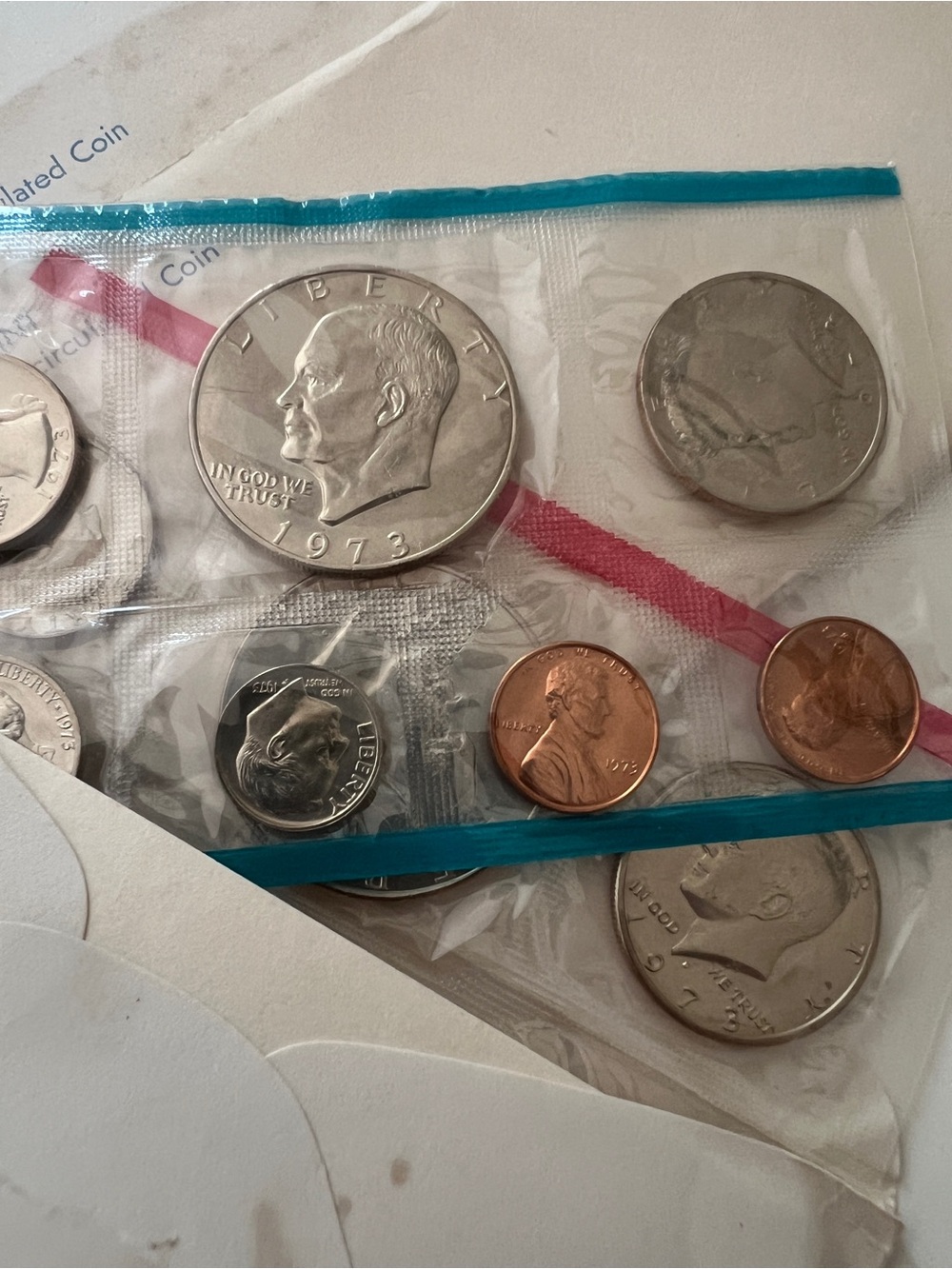 1970-1981 uncirculated us coin mint set - lot of 12 - Picture 7 of 12
